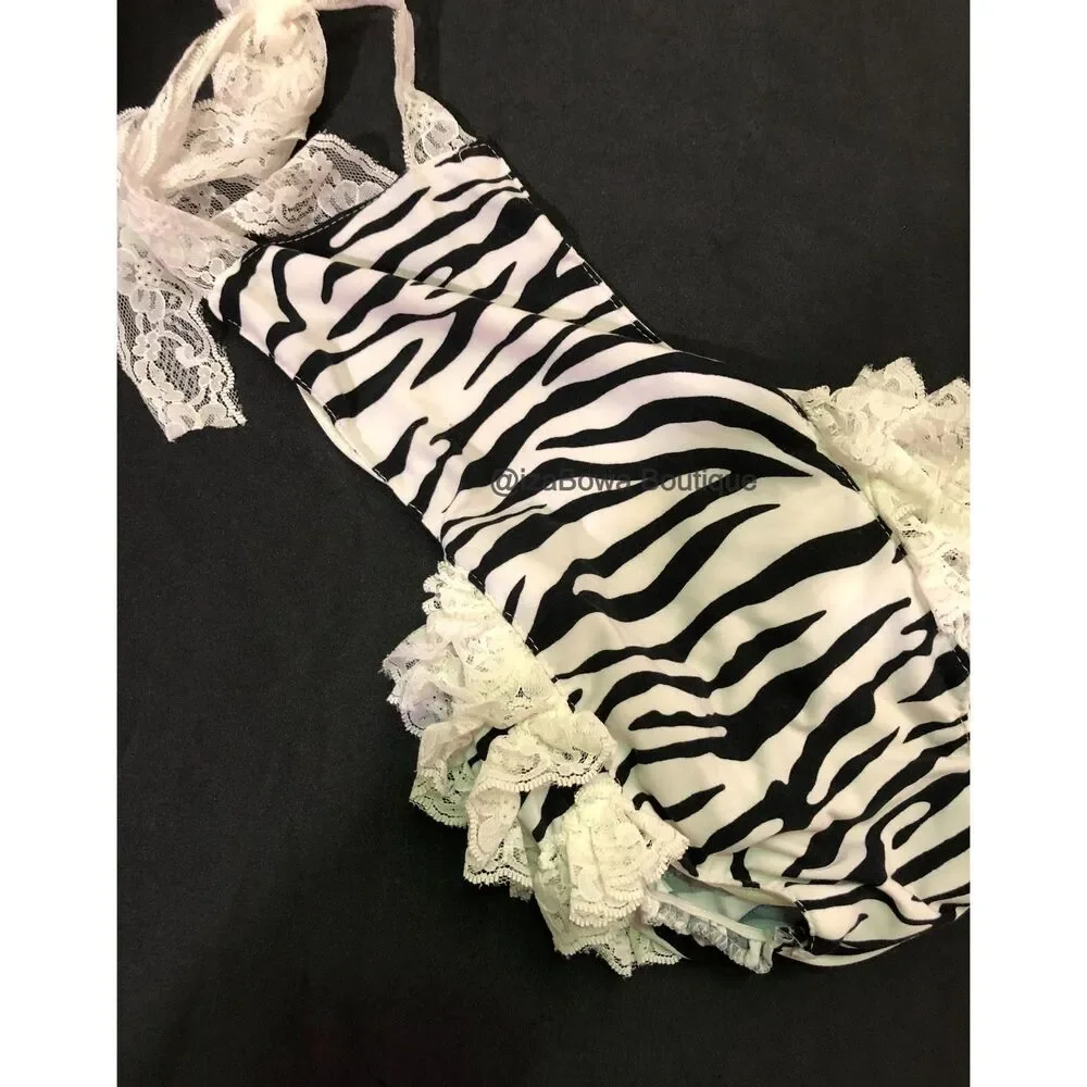 Zebra Sunset Romper  132024  24-36 month 2-3 years (I)  NWT Boutique